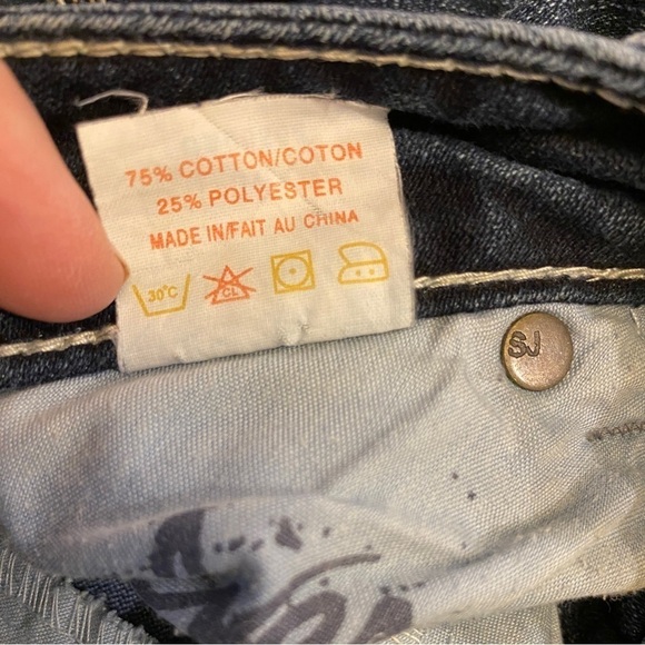 Silver Jeans 8 (30) Santorini Cropped Capris Low Rise Womens Stretch Jeans - Picture 7 of 10